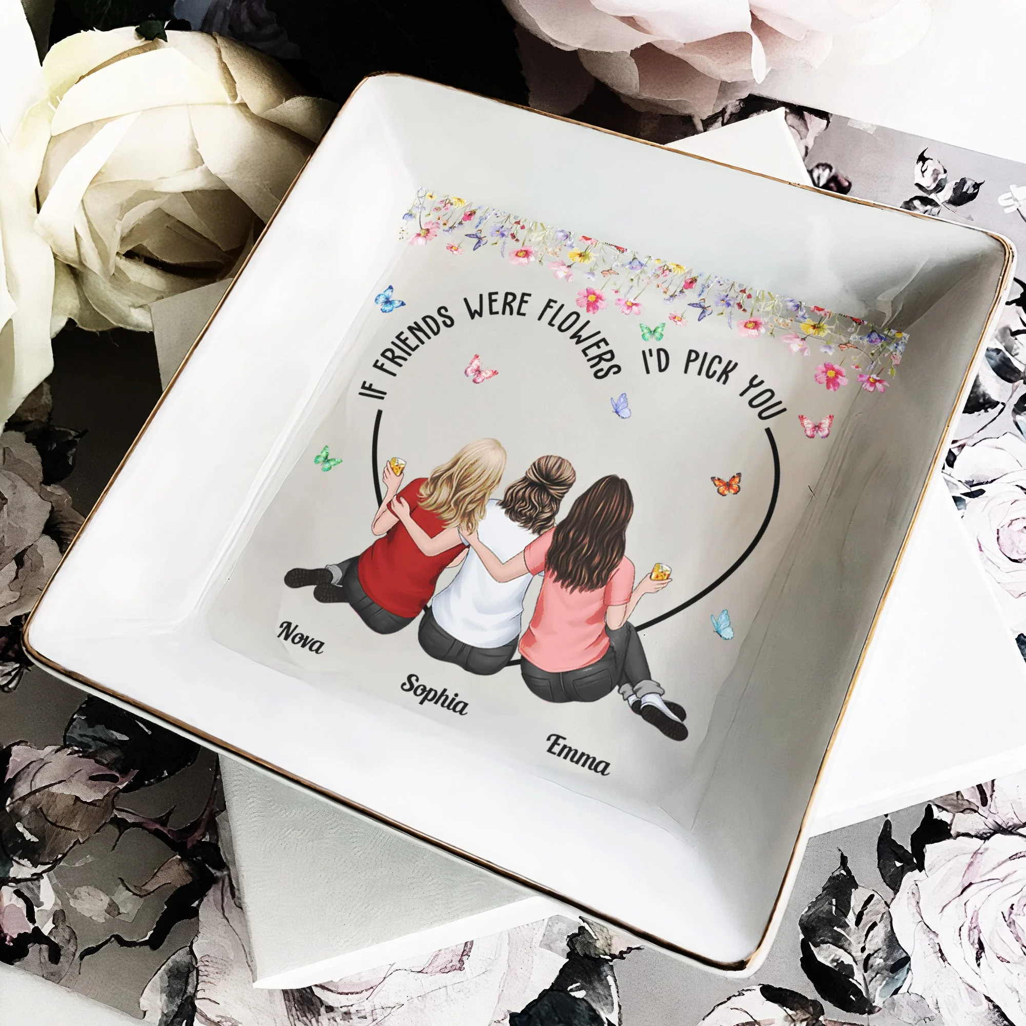 Personalized Jewelry Dish Gift for Sister or Best Friend - Image 4