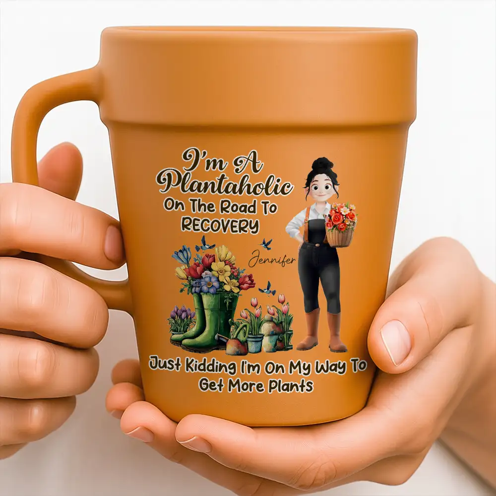 For the Gardening Enthusiast – Personalized Flower Pot Mug for Plant Lovers, Ideal Gift for Gardeners - Image 3