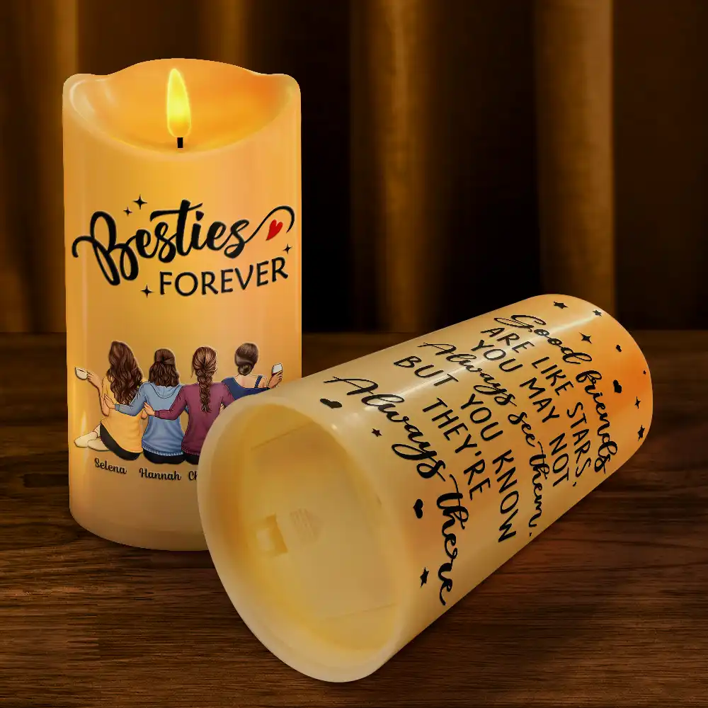We Light Up Each Other’s Life – Besties Forever Personalized Flameless Candle, Perfect Gift for Soul Sisters or BFF - Image 6
