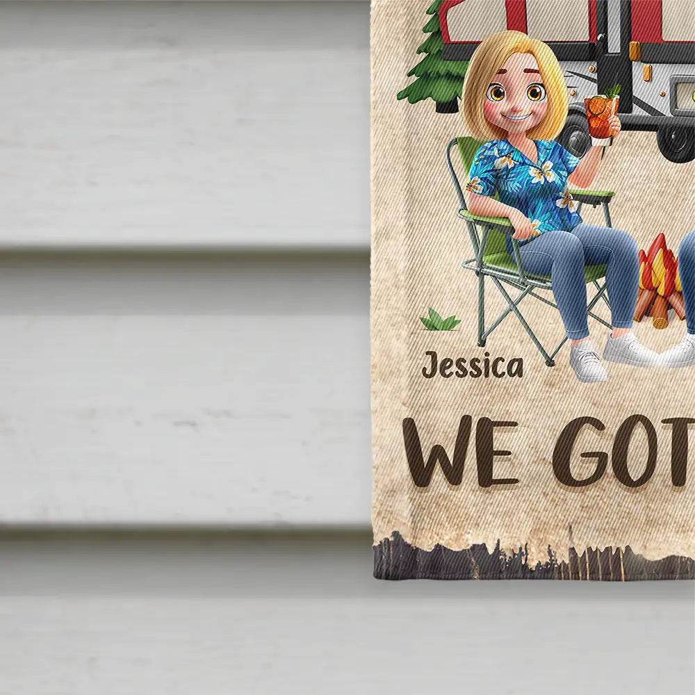 Making Memories One Campsite at a Time – Personalized Garden Flag for Couples or Friends - Image 6